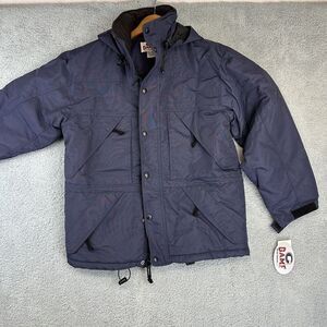 Game Sportswear Men's Youth Large Blue Winter Puffer Jacket Coat NWT Vintage Y2K